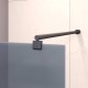 Стационарная шторка для ванны RGW Screens SC-050B 80х150 тонированное стекло (Серое) 6мм 351105008-34