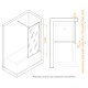 Стационарная шторка для ванны RGW Screens SC-051B 70х150 тонированное стекло (Серое) 6мм 351105107-34