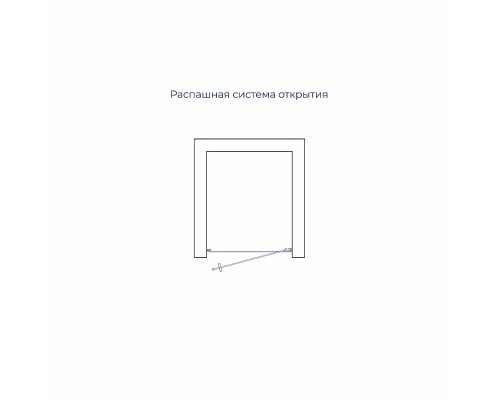Душевые двери Распашные, Маятниковые Leipzig (Лейпциг) 80*195 стекло Прозрачное цвет профиля Серый 351200308-110