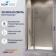 Душевые двери Распашные Leipzig (Лейпциг) 100*195 стекло Прозрачное цвет профиля Серый 351200410-110