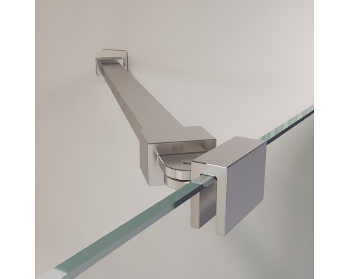 Душевые двери Распашные Leipzig (Лейпциг) 140*195 стекло Прозрачное цвет профиля Хром 351200895-11