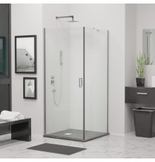Душевой уголок RGW 351203480-11 80x100 см, стекло прозрачное 6 мм, профиль хром, коллекция Leipzig
