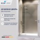 Душевые двери Распашные Stilvoll (Стилвол - На стиле) 140*200 стекло Прозрачное цвет профиля Хром 353200414-11