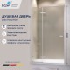 Душевые двери Распашные Stilvoll (Стилвол - На стиле) 150*200 стекло Матовое-Сатинат цвет профиля Хром 353200415-21