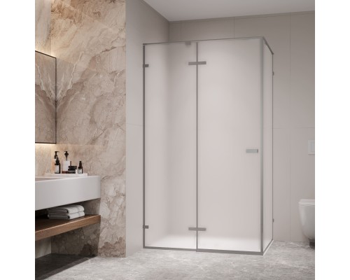 Душевой уголок RGW Stilvol SV-040Gr 1000x800 стекло матовое, профиль серый