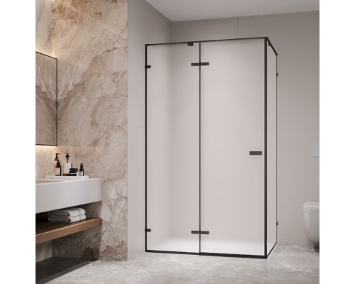 Душевой уголок RGW Stilvol SV-040B 1000x800 стекло  матовое, профиль черный  