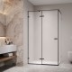 Душевой уголок RGW Stilvol SV-040B 1000x800 стекло  матовое, профиль черный  