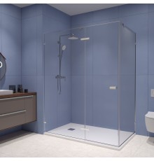 Душевой уголок RGW 353204009-11 100x90 см, стекло прозрачное 8 мм, профиль хром, коллекция Stilvoll