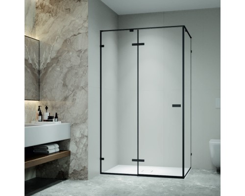 Душевой уголок RGW Stilvol SV-040B 1000x900 стекло прозрачное, профиль черный 