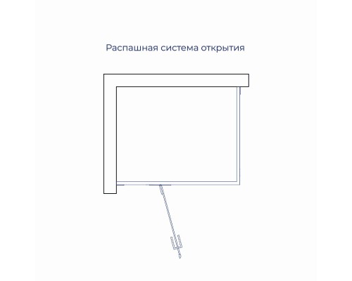 Душевой уголок RGW Stilvol SV-040B 1000x900 стекло матовое , профиль черный 
