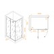 Душевой уголок RGW Stilvol SV-040B 1100x800 стекло прозрачное, профиль черный