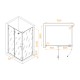 Душевой уголок RGW Stilvol SV-040 1200x900 стекло матовое , профиль хром