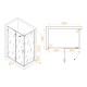 Душевой уголок RGW Stilvol SV-040B 1300x800 стекло прозрачное, профиль черный