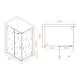 Душевой уголок RGW Stilvol SV-040B 1300x900 стекло прозрачное, профиль черный