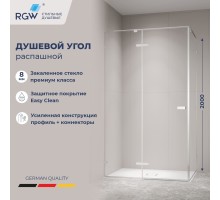 Душевой уголок RGW 353204048-11 140x80 см, стекло прозрачное 8 мм, профиль хром