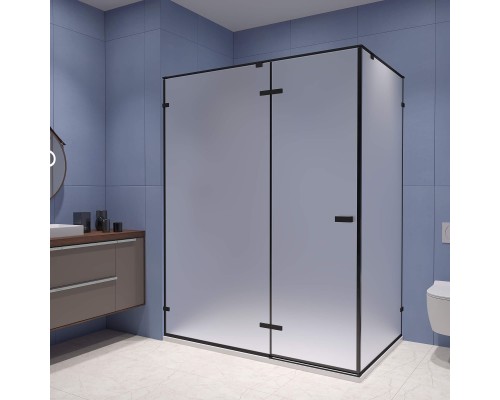 Душевой уголок RGW Stilvol SV-040B 1500x800 стекло матовое, профиль черный  