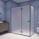 Душевой уголок RGW Stilvol SV-040B 1500x800 стекло матовое, профиль черный  