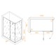 Душевой уголок RGW Stilvol SV-040B 1500x800 стекло матовое, профиль черный  