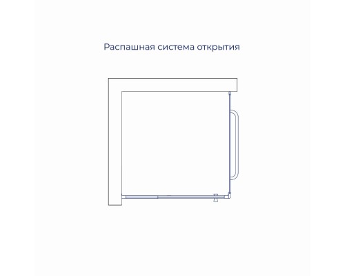 Душевой уголок RGW PA-32-1 (PA-02 + Z-060-1) 800x800 стекло прозрачное, профиль хром