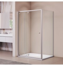 Душевой уголок RGW 41084480-011 80x100 см, стекло прозрачное 6 мм, профиль хром, коллекция Passage