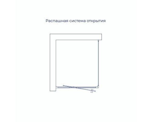 Душевой уголок RGW PA-44 (PA-02 NEW + Z-050-1) 900x1000 стекло прозрачное, профиль хром 