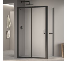 Душевой уголок RGW 4108741168-14 160x80 см, стекло прозрачное 6 мм, профиль черный, коллекция Passage