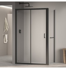 Душевой уголок RGW 4108741178-14 170x80 см, стекло прозрачное 6 мм, профиль черный, коллекция Passage