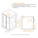 Душевой уголок RGW PA-74 (PA-14 + Z-050-2) 1200x1100 стекло прозрачное, профиль хром  