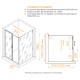 Душевой уголок RGW PA-74B (PA-14B + Z-050-2B) 1200x1200 стекло прозрачное, профиль черный  
