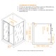 Душевой уголок RGW PA-74 (PA-14 + Z-050-2) 1300x1200 стекло прозрачное, профиль хром 