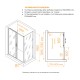 Душевой уголок RGW PA-74B (PA-14B + Z-050-2B) 1300x800 стекло прозрачное, профиль черный