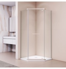 Душевой уголок RGW 41088299-11 90x90 см, стекло прозрачное 6 мм, профиль хром, коллекция Passage