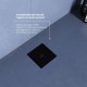 Душевой трап RGW SDR-13B комбинированный 110х110мм с черной накладной из нержавеющей стали 47211311-04