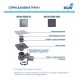 Душевой трап RGW SDR-14B комбинированный 110х110мм с черной вентилируемой накладной из нержавеющей стали 47211411-04