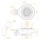 Сифон для душевых поддонов RGW S-016-1 Волна Бежевый 90 мм