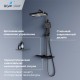 Душевая система RGW Shower Panels SP-34B с термостатом черный 51140134-04