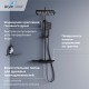 Душевая система RGW Shower Panels SP-34B с термостатом черный 51140134-04