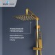 Душевая система RGW Shower Panels 51140134-06 SP-34G, термостатическая, цвет золото