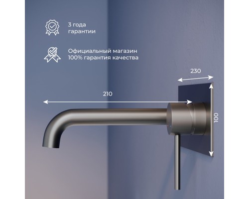 Смеситель с изливом встраиваемый RGW SP-45-11B