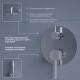 Душевая система RGW Shower Panels 51140855-01 SP-55, скрытый монтаж, хром