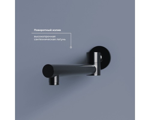 Душевая система RGW Shower Panels 51140855-04 SP-55B, скрытый монтаж, черный матовый