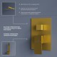 Душевая система RGW Shower Panels 51140856-06 SP-56G, скрытый монтаж, с изливом, золото