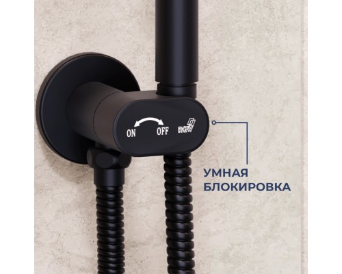 Гигиенический душ RGW Shower Panels SP-210B 581408210-04 со смесителем, черный матовый 
