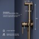 Гигиенический душ RGW Shower Panels 211B, 581408211-04, со смесителем, черный