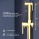 Гигиенический душ RGW Shower Panels 211-Gb, 581408211-06, со смесителем, золото