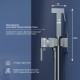 Гигиенический душ RGW Shower Panels SP-212-Gr, 581408212-11, со смесителем, серый