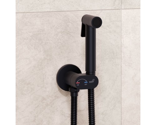Гигиенический душ RGW Shower Panels SP-213B 581408213-04 со смесителем, черный матовый 