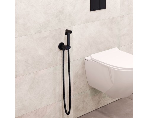 Гигиенический душ RGW Shower Panels SP-213B 581408213-04 со смесителем, черный матовый 