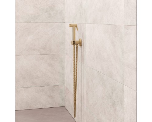 Гигиенический душ RGW Shower Panels SP-213Gb 581408213-06 со смесителем, золото brush 