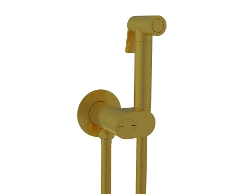 Гигиенический душ RGW Shower Panels SP-213Gb 581408213-06 со смесителем, золото brush 